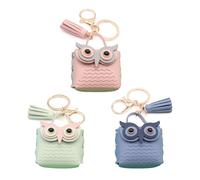 Cute Owl Coin Purse Keychain, Owl Coin Purse Keychain, Leather Car Bag Suitable for Car Bag, Handbag