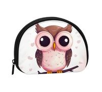 Cute owl Coin Purse Personalized Coin Bag for Women Men Change Purse Small Wallets with Zipper Mini Shell Coin Pouch Outdoor Shopping Change Storage Bag Handbags Gifts