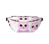 Cute Owl Crossbody Waist Bag.Large Capacity, Waterproof And Dustproof, Secure Zipper, Suitable For Travel And Outdoor Activities., Black, One Size