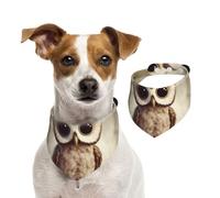 Cute Owl Dog Bandanas,Summer Bandanas for Dogs Washable Adjustable Dog Triangle Scarf Bibs Cute Pet Bibs for Medium Large Dogs Puppy and Cats Small