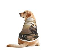 Cute Owl Dog Shirt Vest Dog Clothes- Breathable Cooling for Big Dogs, Sun Protection Comfort Wear for Golden Retriever, Husky, Alaska Outdoor Activities X-Large