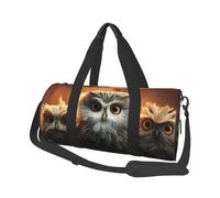 cute Owl Duffel Bags for Women Men, Foldable Travel Totes Bag for Airplane Essentials, Weekender Overnight Bags Large Sport Gym Bag Carry On Luggage Bag with Strap