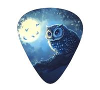 Cute owl guitar picks in three different thicknesses, suitable for electric guitar and band players