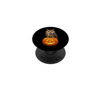 Cute Owl Jack O Lantern Pumpkin Halloween PopSockets Adhesive PopGrip