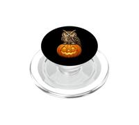 Cute Owl Jack O Lantern Pumpkin Halloween PopSockets PopGrip for MagSafe