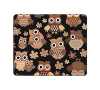 Cute Owl, Mouse Pad, Non-Slip Rubber Base Mouse Pad,Waterproof Mouse Mat