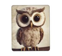 Cute Owl Mouse Pad with Non-Slip Rubber Base 7 x 8.6 in Mouse Mat with Stitched Edge Gaming Mousepad for Wireless Mouse Computer Laptop Home Office Desk Pad