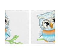 Cute Owl Passport Holder Slim PU Leather Passports Wallet Portable Passports Protector Passport Cover
