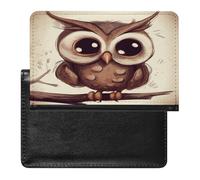 Cute Owl Passport Holder Vaccine Card Holder Travel Document Organizer Credit Card Organizer for Women/Men