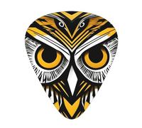 Cute Owl Pattern Multifaceted Guitar Pick - Clear Sound, And Durability For Individualized Music Experiences.