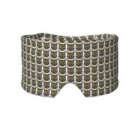 Cute Owl Pattern Print Sleep Eye and Ear Muffs Adults Kids for Home Office and Travel Insomnia Relief