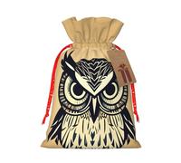 Cute Owl Print Gift Decor Drawstring Bags Reusable Holiday Versatile Party Favors Present Sack