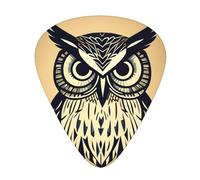 Cute Owl Print Organizer Storage Box Different Thickness Guitar Picks For Acoustic Guitar