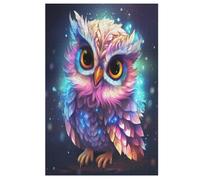 Cute Owl Puzzles 1000 Pieces For Teens And Adults - Wooden Jigsaw Puzzle Family Activity Educational Games （78×53cm）