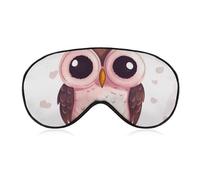 Cute Owl Sleeping Mask, Light Blocking Eye Mask, Comfortable and Soft, Eye Cover with Elastic Band, Suitable for Men and Women, Suitable for Travel/Sleeping
