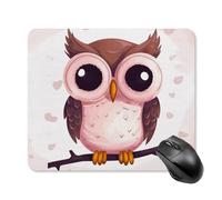 Cute Owl Square Mouse Pad Portable Computer Mousepad with Non-Slip Rubber Base 25 * 30cm Ultra-Thin Gaming Mouse Mat for Computer Laptop Office Desk Accessories