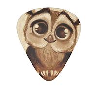 Cute Owl Unique Guitar Picks With Clear Prints And Multiple Thicknesses
