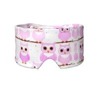 Cute owl Unisex Side Sleeping Headband, Sleeping Eye Mask and Ear Muffs, (26.8 * 4.3 inches), Indoor and Outdoor Travel Yoga Adjustable Comfort Eye and Ear Muffs,