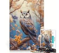 Cute Owl Wildlife Forest Jigsaws 1000 Pieces for Teenagers Sharp Thinking Neat Cut Fun Activity (50x75cm)