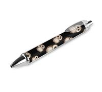 Cute Owl with Big Eyes Ballpoint Pens 0.5mm Fine Black Ink Retractable Writing Rollerball Pen for Home Office