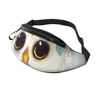 Cute Owl with Flowers Fanny Pack for Men Women, Fashion Festival Fanny Pack, Travel Sport Walking Waist Bag