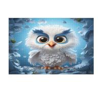 Cute Owl Wooden Jigsaw Puzzles for Adults 1000 Pieces Jigsaw Puzzle For Kids Age 12 Educational Game Toys （75×50cm）