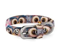 Cute Owls Dog Collar, Soft Comfortable Pet Collar for Small & Medium Dogs, Adjustable Durable Cat Collars for Puppies