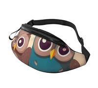 Cute Owls Fanny Pack for Men Women, Waterproof Sports Waist Bag Fashion Belt Bag Crossbody Bags Hip Bum Bag with Adjustable Strap Large Sling Bag Purse for Travel Hiking