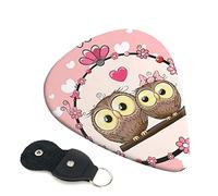 Cute Owls Guitar Plectrum 6-Piece Set For Acoustic Guitar, Electric Guitar, Bass, Ukulele - Thin, Medium And Thick