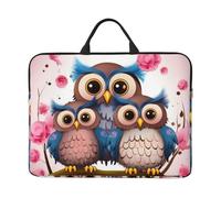 Cute Owls Laptop Case 14 Inch Laptop Sleeve Computer Carrying Bag Shockproof Protective Notebook Case Portable Laptop Bag Waterproof Briefcase Bag for Men Women