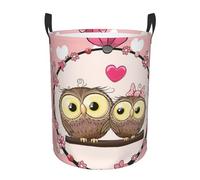 Cute Owls Print Laundry Hamper Basket Tall Laundry Basket, Hamper For Blanket Storage For Bedroom