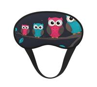 Cute Owls Print Sleep Eye Mask Light Blocking Soft and Comfortable Night Eye Blinder for Women Men for Sleeping Travel Night Shift