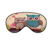 Cute Owls Sleep Mask Eye Masks for Sleep Sleeping Mask Sleep Masks for Women Men Sleep Mask Blackout Adjustable Sleep Mask Travel Eye Mask Side Sleeper Eye Mask