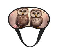 Cute Owls Sleep Mask for Side Sleepers: Blackout Eye Masks for Sleeping - Soft Breathable Soft Eye Shade Cover for Travel - Adjustable Night Blindfold for Men Women Gifts