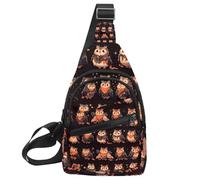 Cute Owls Sling Bag for Women Men Crossbody Shoulder Tote Blet Bags Backpack Fanny Pack Travel Purse