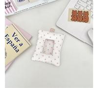 Cute Padded Star Polka Dots Photocard Holder, Idol Photo Display, Protect Storage, Keychain, Bag Pendant and Keyring