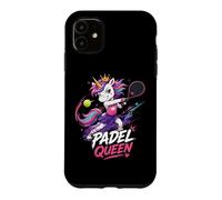 Cute Padel Unicorn Padel Queen Rainbow Court Magic Case for iPhone 11