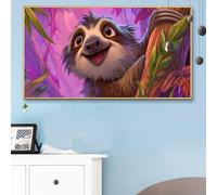 Cute Paint by Numbers for Adults Beginners, DIY Paint by Numbers Sloths Large 60x120 CM Colored Canvas Drawing, Acrylic Pigment Paintwork Kit Hobbies for Adults Women, Halloween Decorations Q6-750