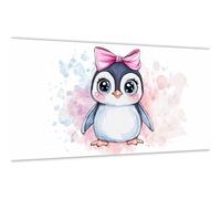 Cute Paint by Numbers, Penguin Paint by Numbers for Adults 28x56in Easy DIY Canvas Painting Kits for Adults Beginners, with Brushes Acrylic Pigment, Home Decoration Wall Art Crafts, Women Hobby Y#A66