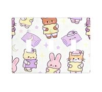 Cute Pajama Party 3 Gang Switch Plate Cover-Unbreakable Polycarbonate Wall Plate, Heat Resistant Toggle Switch Decor for Home