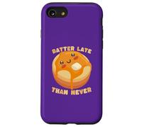 Cute Pancake Batter Late Than Never Humor Funny Case for iPhone SE (2020) / 7/8