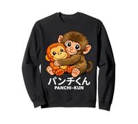 Cute Panchi Kun Holding Plush Toy Baby Macaque Monkey Punch Sweatshirt