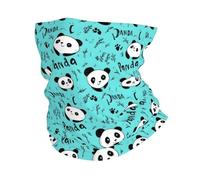 Cute Panda 1 Print Unisex Snood Scarf Windproof Face Covering Scarf Breathable Neck Warmer For Sport Summer Outdoor Hiking