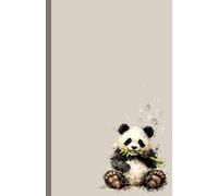 Cute Panda A5 college-lined notebook journal | 240 pages | 90gsm: Ideal writing companion for women and girls