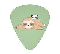 Cute Panda and Sloth Advanced guitar pick 12 pieces Three thicknesses for bass, electric guitar, acoustic guitar bag