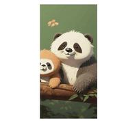 Cute Panda And Sloth Beach Towels Extra Large, Quick Dry Absorbent Multipurpose, Oversized Beach Towel, Sand Free Foldable Lightweight, Travel Towel, For Beach Pool Camping Travel Vacation, 63x31.5 in