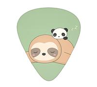 Cute Panda And Sloth Guitar Plectrums Classical Triangle Bass Acoustic And Electric Guitar Plectrums For Guitarists 12 Pieces
