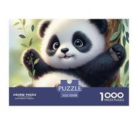 Cute Panda Baby 1000 Pc Adult Jigsaws - Panda Hugging Baby Impossible Hard Difficult Challenging Game for Wall Decoration And Gifts52x38cm/1000pcs
