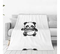 Cute Panda Baby Ultra-Soft Flannel Blanket - One Blanket for Home, Travel, and The Outdoors - 60"x50"