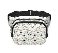 Cute Panda Bamboo Star Fanny Packs for Women Men, Fashion Waist Packs for Workout Running Traveling Hiking